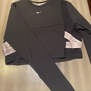 Nike Pro Long Sleeve Crop Top